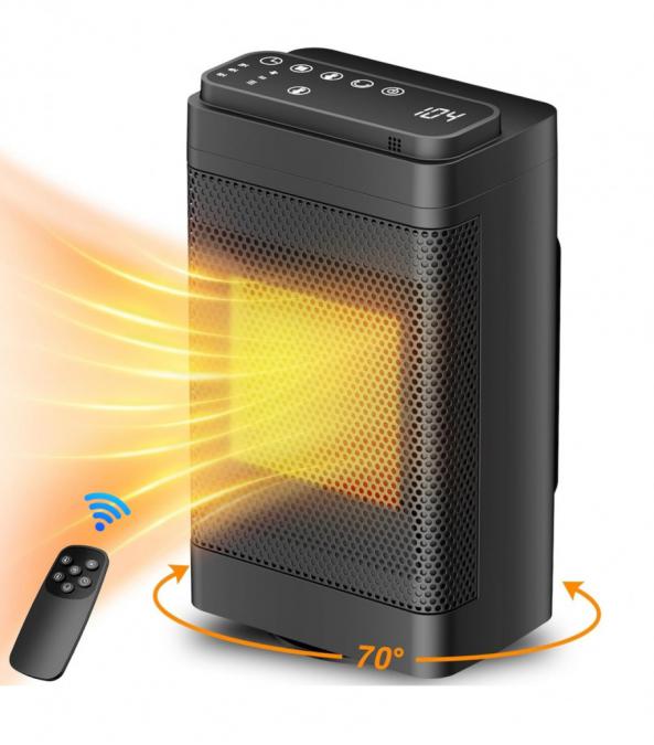 Промоция Керамичен нагревател Hotvex 1500w с дистанционно управление