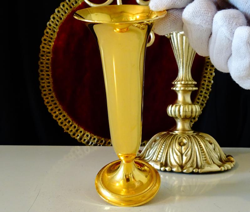 Позлатена чаша, ваза BMF от бронз.