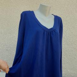 4XL Нова тъмно синя блуза