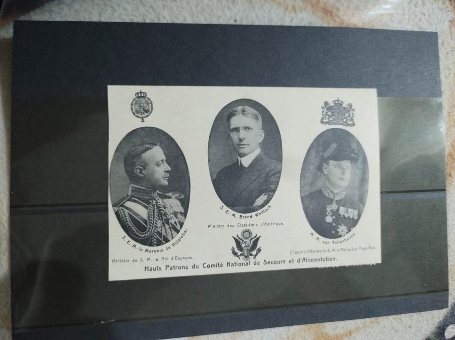 Военна картичка с марки от първата световна война