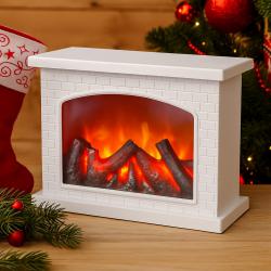 Декоративна LED камина с изкуствен пламък и звук  уют без риск и без
