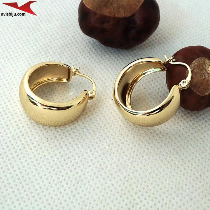 Обеци с 14К златно покритие