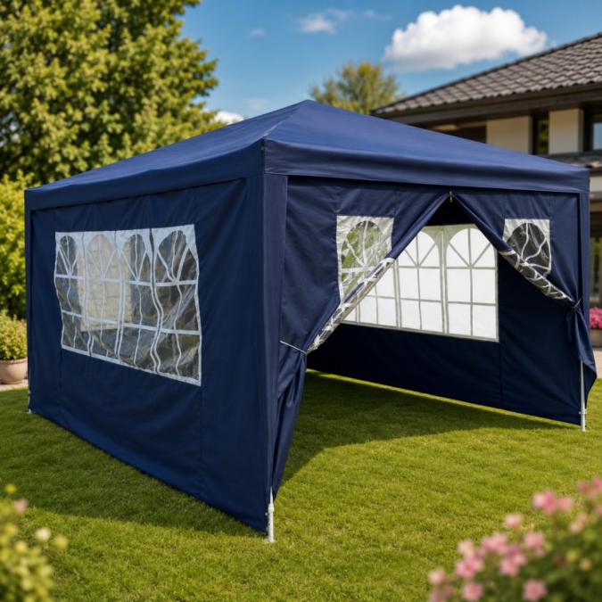 Градинска шатра павилион 3x4x2.5 м синя
