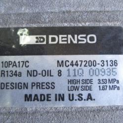 Компресор климатик Denso 447200 - 3136  10pa17c Honda Accord