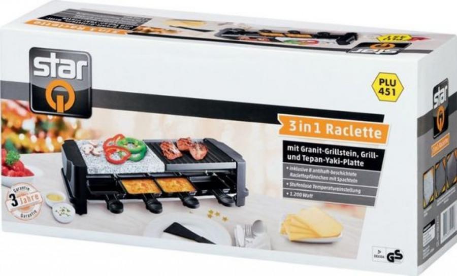 Електрически раклет грил 3 в 1 Raclette grill 3 in 1 Star