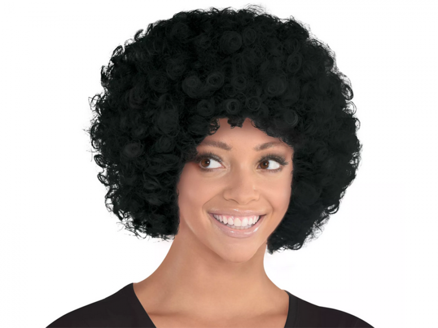 Перука - черна къдрава