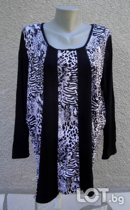 3XL Нова туника м. Collection в черно и бяло