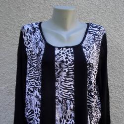 3XL Нова туника м. Collection в черно и бяло