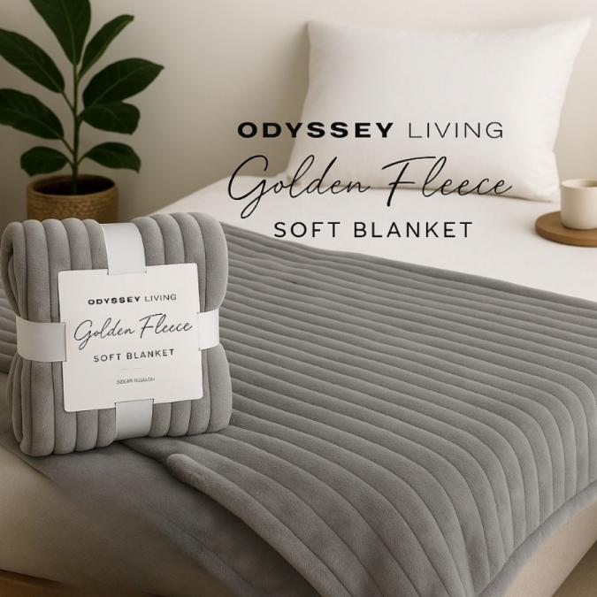 Меко одеяло Odyssey Living - Golden Fleece, Размер 220  240 см.