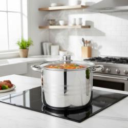 Тенджера Edenberg от неръждаема стомана и многослойно дъно за бързо и