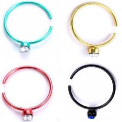 Обица с кристал за нос ухо или устна