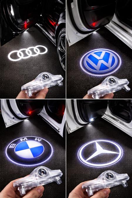 Проектор на Лого за врати с Led, за Volkswagen, Bmw, Audi, Mercedes