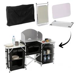 Сгъваема къмпинг кухня с 3 плота  мобилна кухня за къмпинг, пикник и