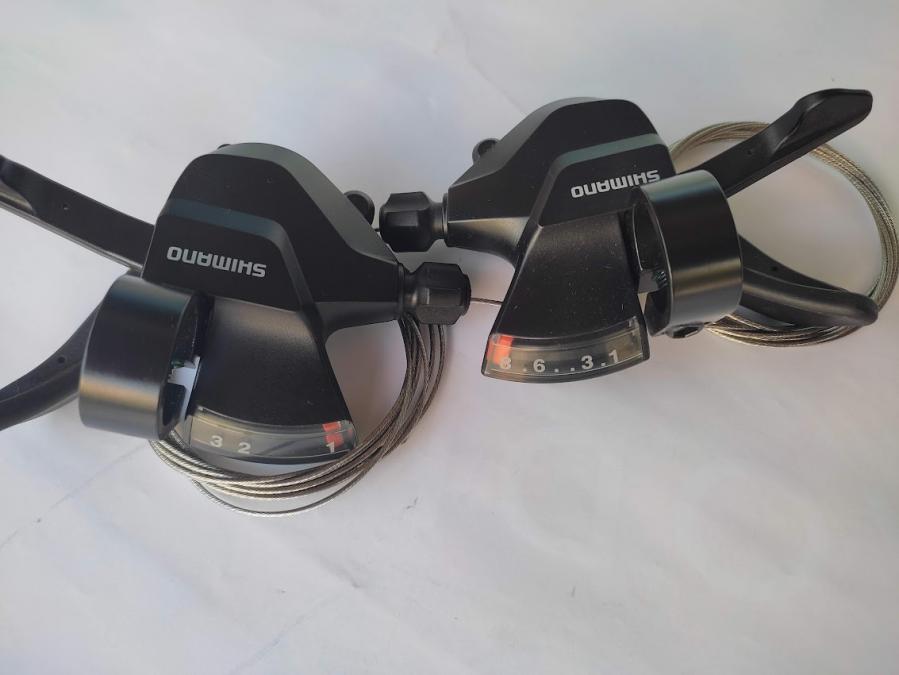 Продавам колела внос от Германия Нови палцови команди Shimano Sl-m315