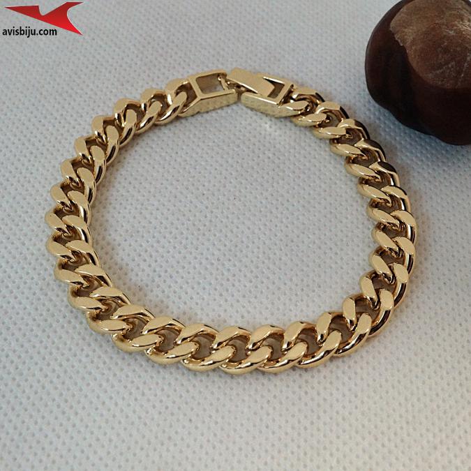 Гривна с 14К златно покритие и с цирконий