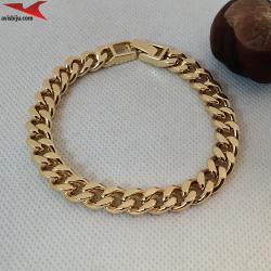 Гривна с 14К златно покритие и с цирконий