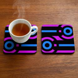 Ръчно рисувана подложка за чаша.