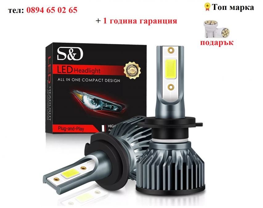 Лед LED диодни крушки за фарове