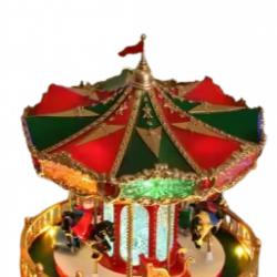 Музикална Коледна въртележка със светлини и музика