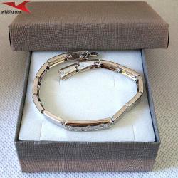 Гривна с 14К златно покритие и с цирконий