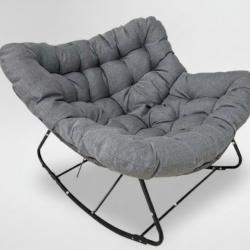 Люлеещ се стол Svinga - здрава стоманена рамка и мека възглавница