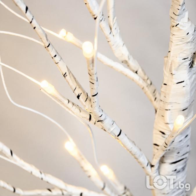 LED декоративно дръвче 60 см с топла бяла светлина  Светеща декорация
