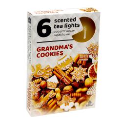 3260 Комплект ароматизирани коледни чаени свещи Grandma s Cookies