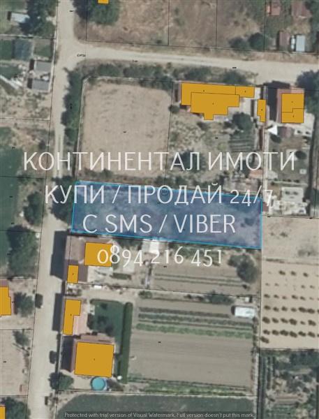 Код 63033. Дворно място 1050м2 с правилна форма, лице 16м, с лесен дос