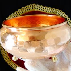 Медна бонбониера, меден съд, чиста червена мед.