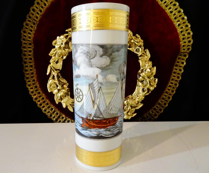 Порцеланова ваза, злато, Кораб, остров Хелголанд.