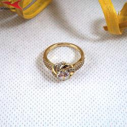Пръстен с 14К златно покритие и с цирконий
