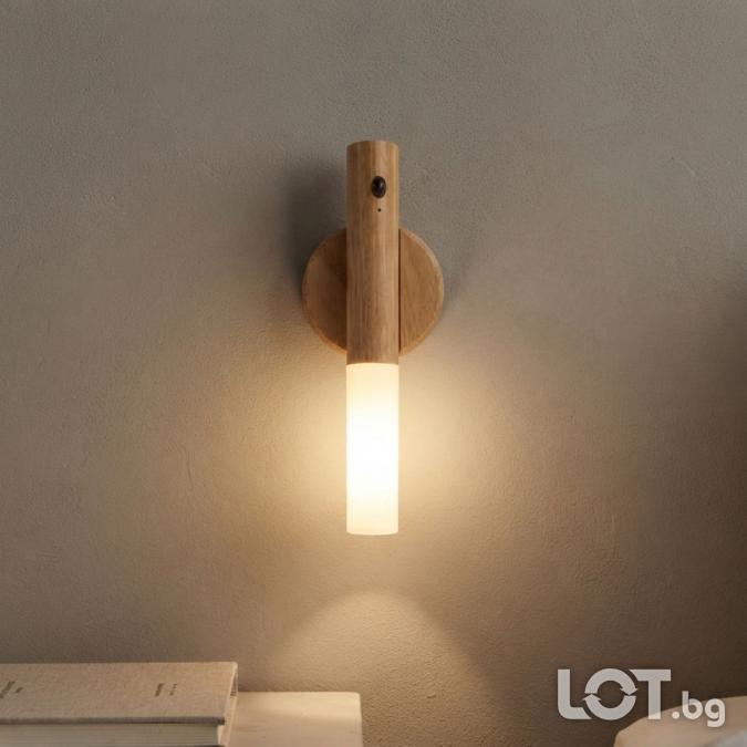 Безжична LED стенна лампа с магнитно закрепване, Usb-c зареждане, 3 ст