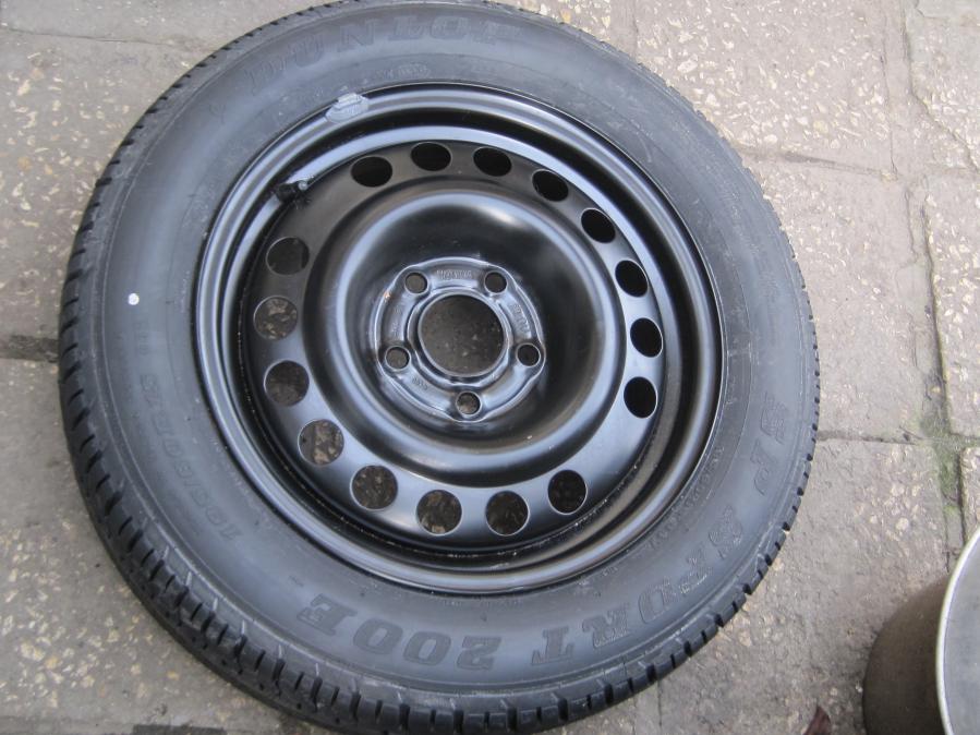 Резервна гума 195 60r15 Dunlop 5x110 Et49 за Опел Астра г Зафира А,