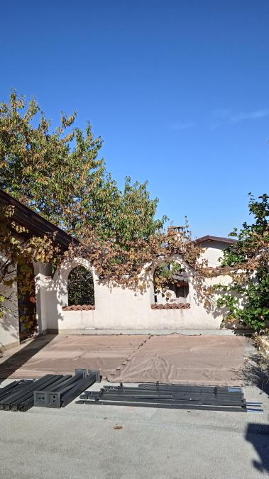 Шатра Vidaxl, Плат, Таупе, 4 x 3 x 2.73 m, 32.63 kg за ремонт или част