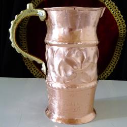 Медна кана, ръчно кована чиста червена мед Христопулос.