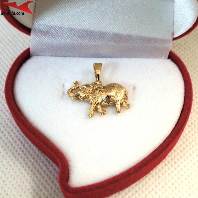 Висулка с 14К златно покритие и с цирконий