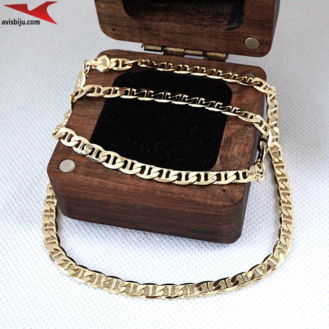 Синджир с 14К златно покритие