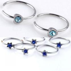 Обица за страничната ноздра без пробиване на дупка