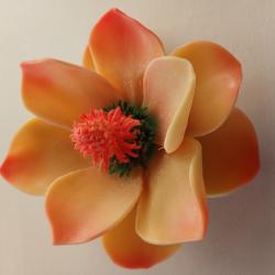 Декоративен ароматен сапун с форма нацвете магнолия, ръчна изработка