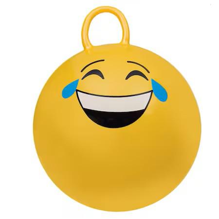 Промоция -50% отстъпка  Подскачаща гумена топка с дръжка Smiley Face