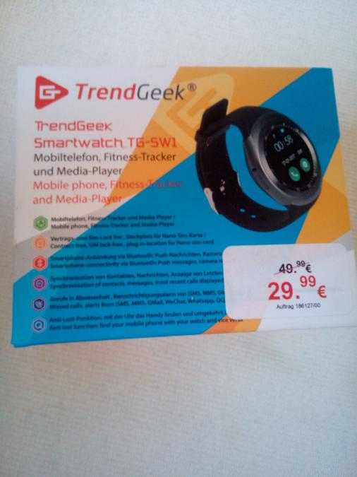 Смарт часовник и GSM Trendgeek Tg-sw1 Smartwatch