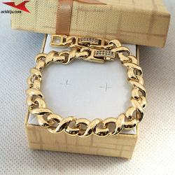 Гривна с 14К златно покритие и с цирконий