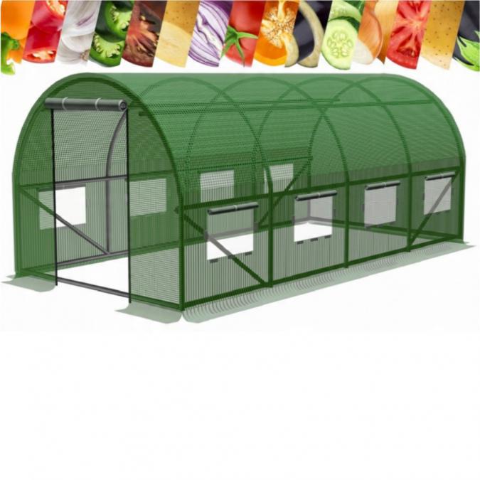 Градинска четирисегментна оранжерия - професионална защита за вашите к