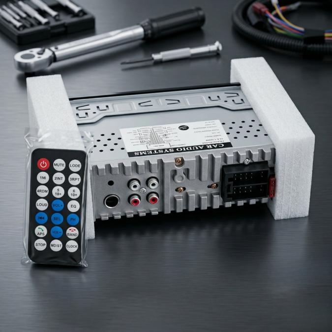 Автомобилно радио MP3 плеър с Bluetooth, Usb, AUX и дистанционно  4x5