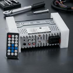 Автомобилно радио MP3 плеър с Bluetooth, Usb, AUX и дистанционно  4x5