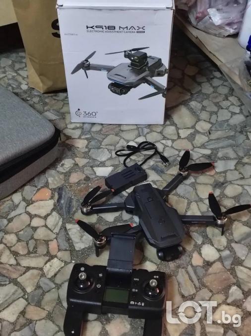Професионален сгъваем дрон K918 max с две камери