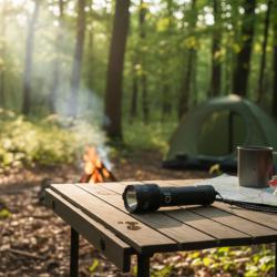 LED мощен фенер Bl-707-tg  ярък фенер с Type-c зареждане