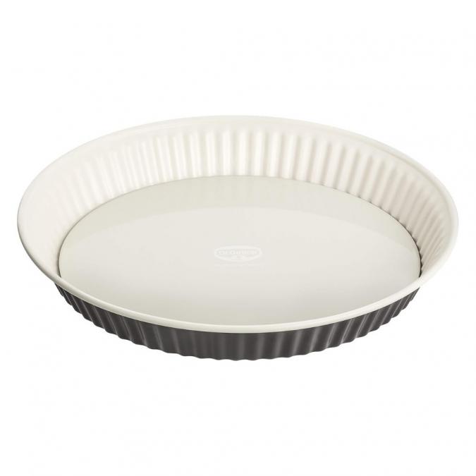 Форма за тарт и киш 28 см с емайлирано дъно и незалепващо покритие