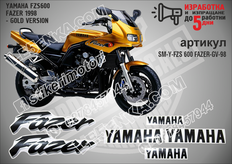 Yamaha Fzs600 Fazer 1998 - Gold Version