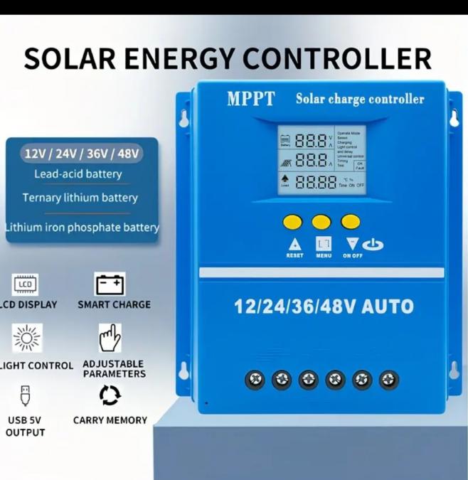 Соларен контролер Мппт Мррт 120а за соларна система 12 24 36 48В